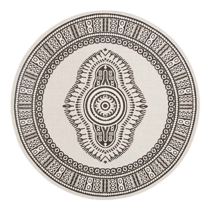 Oriental Indoor / Outdoor Rug, Round 12'