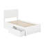 Lit plateforme en bois massif Jeinny avec pied de lit et tiroirs de rangement assortis-1435233023-1435233017