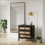 Table de chevet 29,5 pouces de large avec 3 tiroirs Boho - Table de bout haute pour chambres et salons