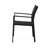 Outdoor Black Dining Chair - Aluminum Frame & Mesh Seat, Weather , 22"D X 23"W 32.47"H Frame, , Modern Style,