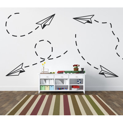 Adhésif décoratif papier avion
