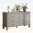 6-Drawer Storage Cabinet with Metal Handles and Wood Legs-134755645