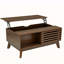 Table basse à plateau relevable avec rangement