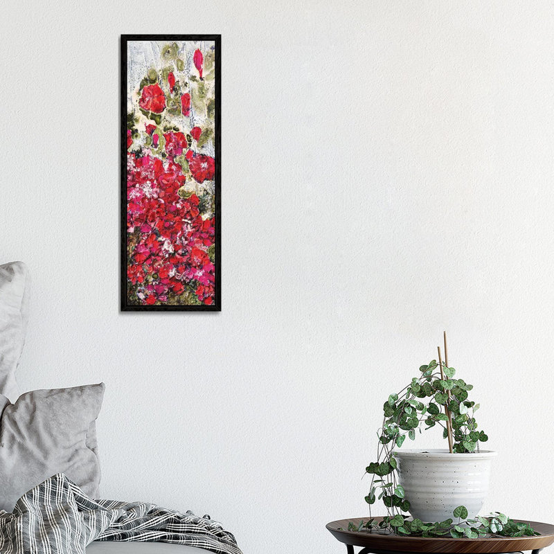 Memories Of Venice by Donatella Marraoni - Panoramic Painting on Canvas, 30.48 cm H x 91.44 cm W, Black Framed