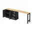 Buffet en bois avec table extensible, armoire de rangement multifonctionnelle pour les petits espaces et la vie moderne-1696893748
