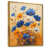 Toile avec cadre flottant or