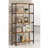 5-Shelf Bookcase In Antique Nutmeg And Black-1538375445