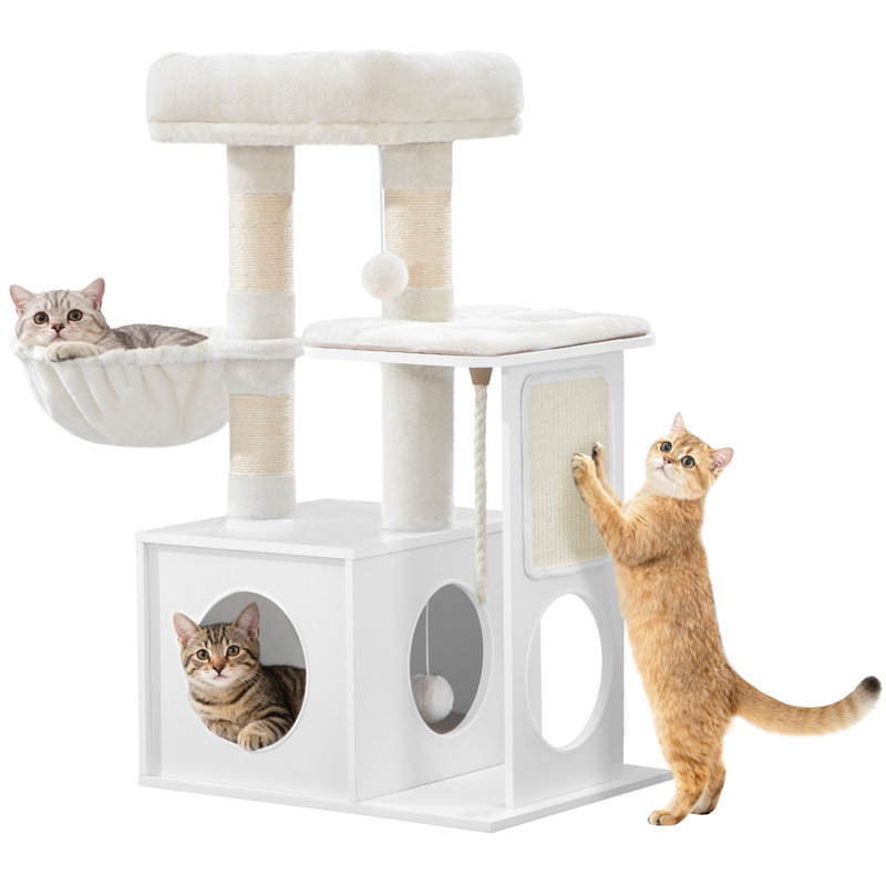 85 cm H Cat Tree / Condo, White