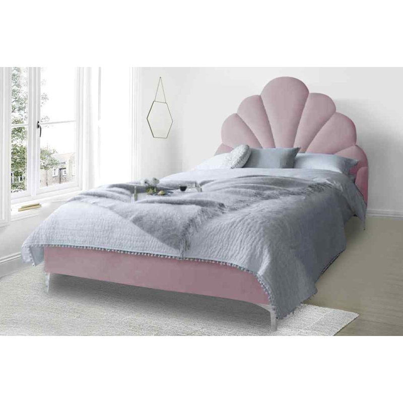 Upholstered Bed, Single (3'), Pink