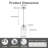 Aguilera Vintage Glass Pendant Light Kitchen Island With Hand-Blown Hammered Clear Glass Lampshade-458418874
