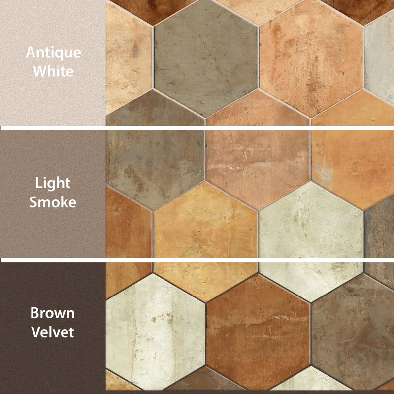 Terre 10" x 11" Porcelain Spanish Wall & Floor Tile