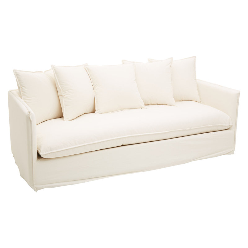Graceanna 3 Seater Linen Blend Sofa, Cream