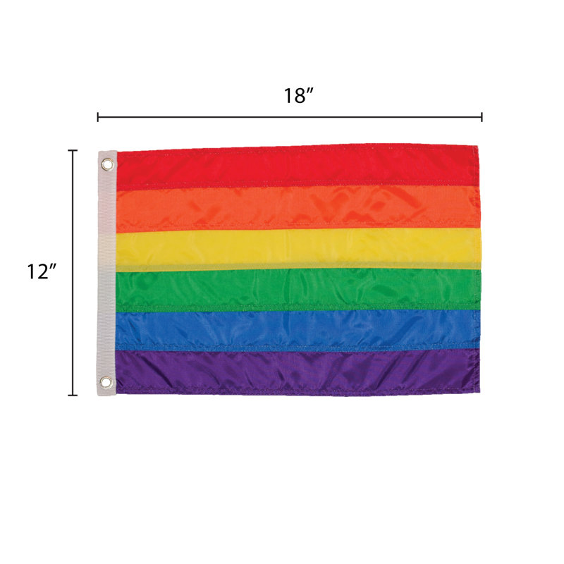 Drapeau arc-en-ciel 12 x 18