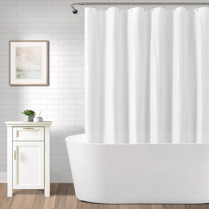  Solid Colour Shower Curtain Liner