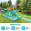 Mega Multi-Function Inflatable Water Park Bounce House With Extra-Long Slip-N-Slide