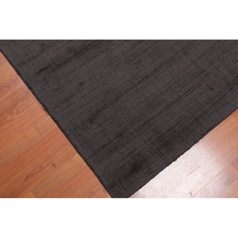 Tapis gris anthracite crocheté à la main