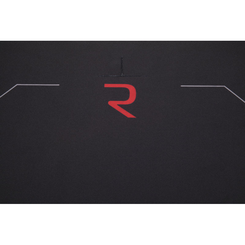 RESPAWN Gaming Desk with Cable Management - Ergonomic Full Computer Desk Mouse Pad, Sturdy Home Office Workstations, Laptop PC Console Gamer Table, Wooden Study Table for Bedroom - Black