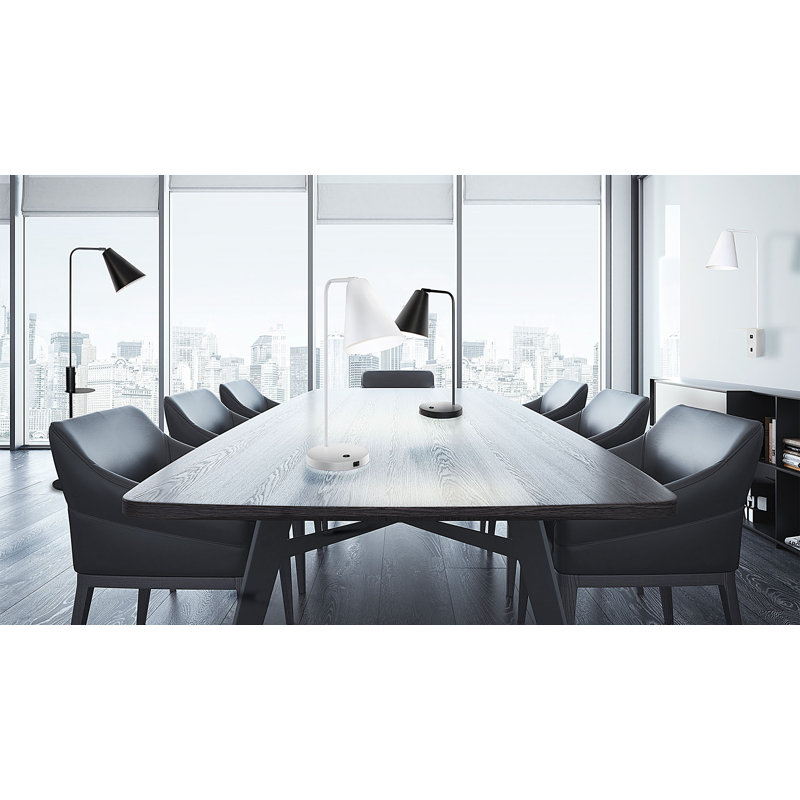 Electra Metal USB Desk Lamp, Black