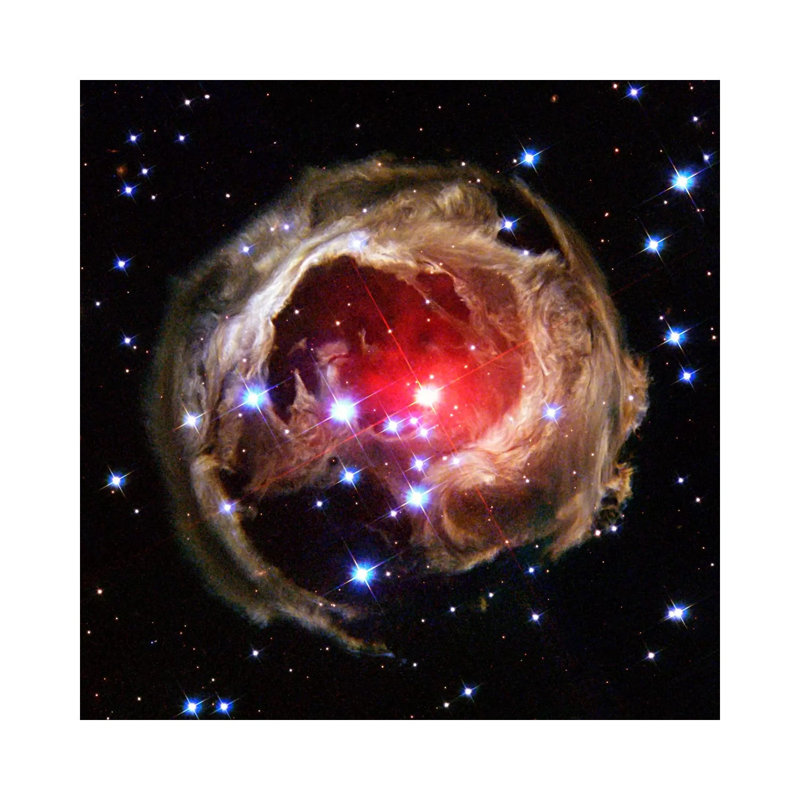 V838 Monocerotis (Hubble Space Telescope) 1 Piece Wrapped Canvas Wall Art, 66.04 cm H x 66.04 cm W x 3.175 cm D
