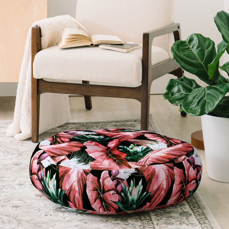 Coussin de sol tropical foncé marta barragan camarasa