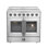 Cuisinière électrique à quatre battants 36 po Galiano, 5 éléments, 5,36 pi³