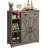 Farmhouse Storage Cabinet With 2 Barn Doors-1090209672