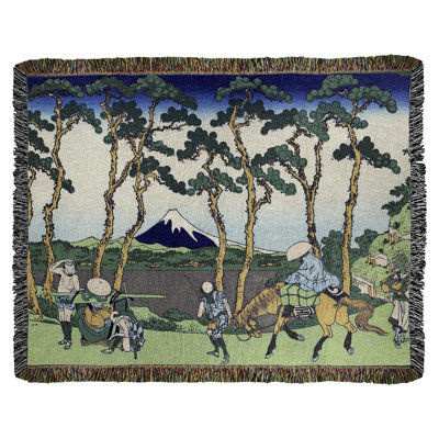 Jeté en coton katsushika hokusai, hodogaya on the tokaido