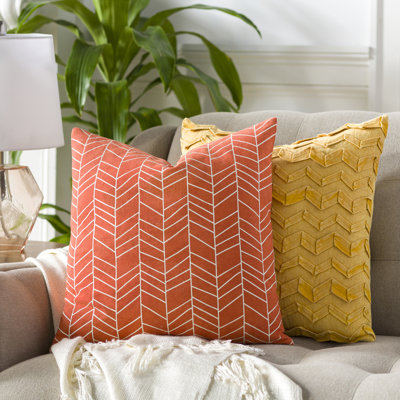 Lachen Abstract Cotton Throw Pillow