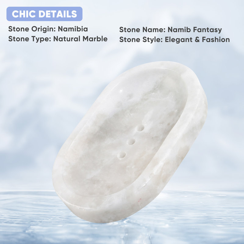 Natural Marble Soap Tray