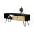 Modern Coffee Table With Black And - Hairpin Legs Functional Space Rectangular Practical Storage