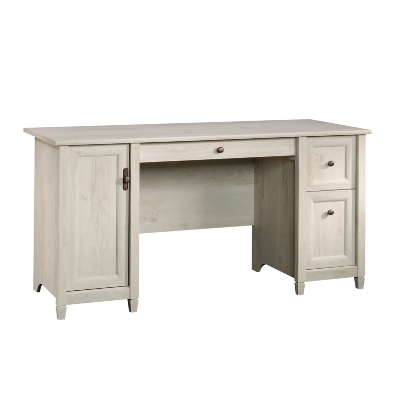 Coastal Computer Desk With Slide-Out Keyboard Tray (Not Include Stools)