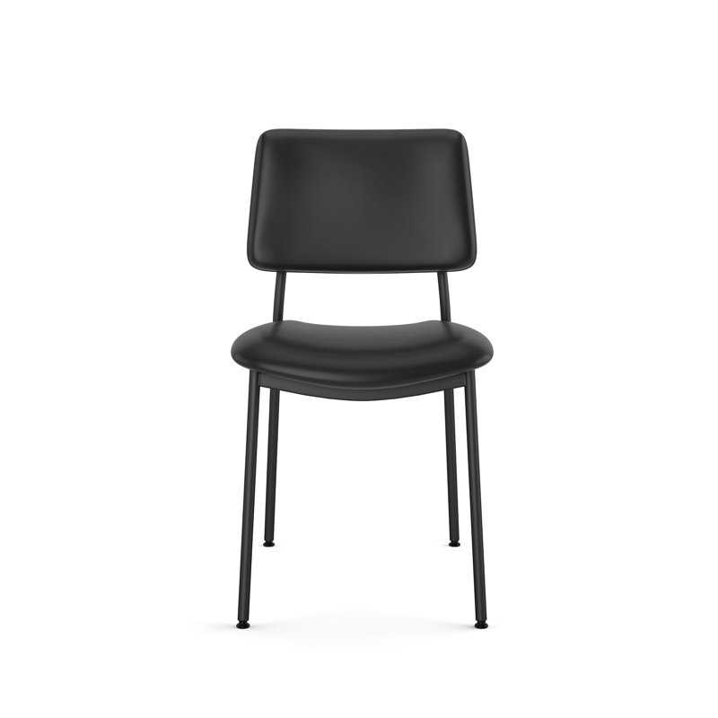 Chaise d'appoint Klaiss crème, Noir, Noir