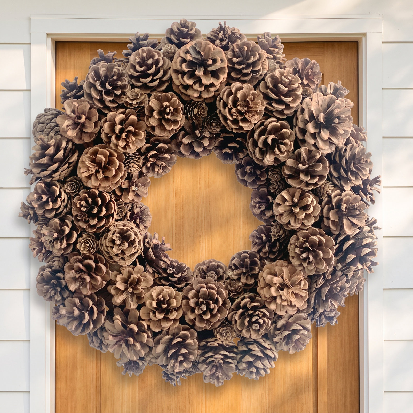 18'' Handcrafted Faux Pinecones Wreath