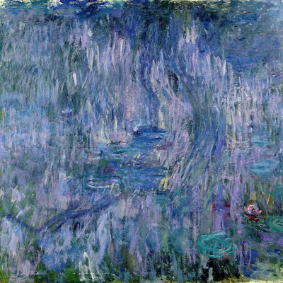 " Waterlilies And Reflections Of A Willow Tree, 1916-19 " by Claude Monet