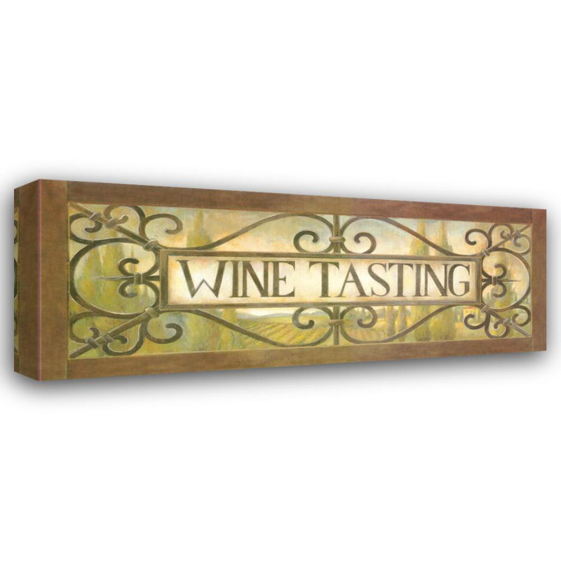 Wine Tasting, 10" H x 24" W