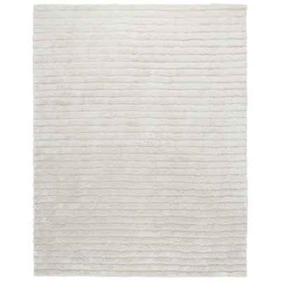 Tapis de couleur unie à poils longs performance touffeté à la main Wyler