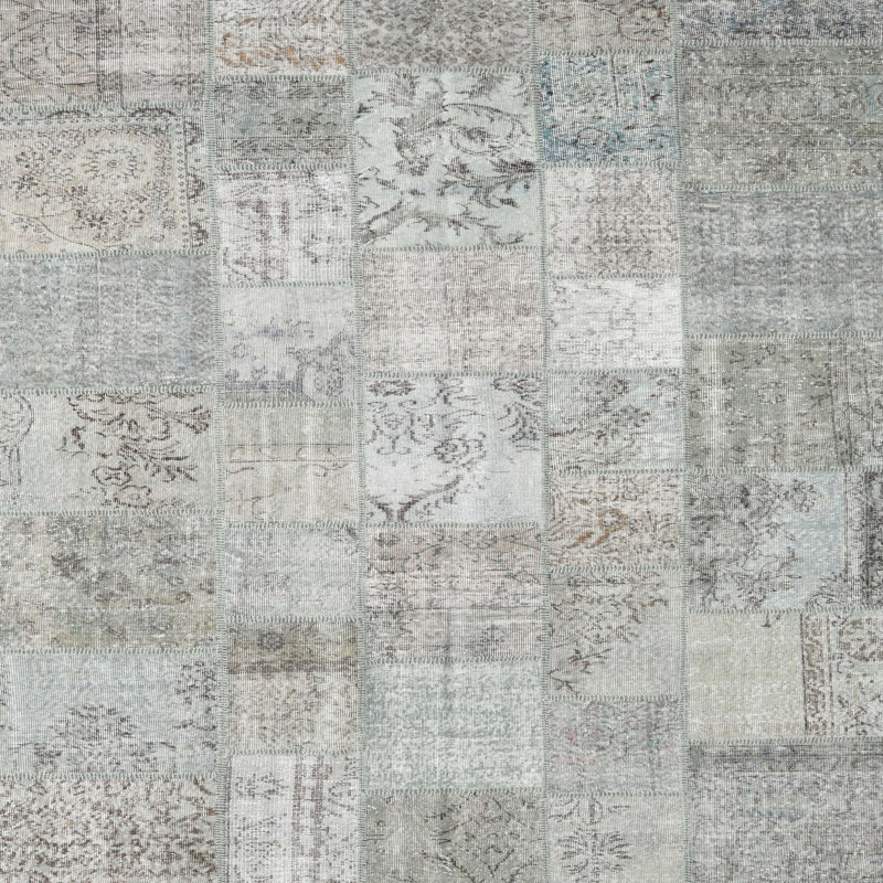 Tapis gris zone contemporaine, Carré 6 pi