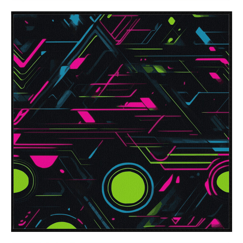 Plasma Focus Rug, Square 6'