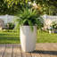 Pots à fleurs blancs avec trou de drainage 15,5 po x l 23 po Mlotall-1393083032-1393083039