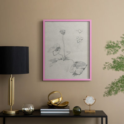 Reproduction d'art encadrée rétro SII - bois massif