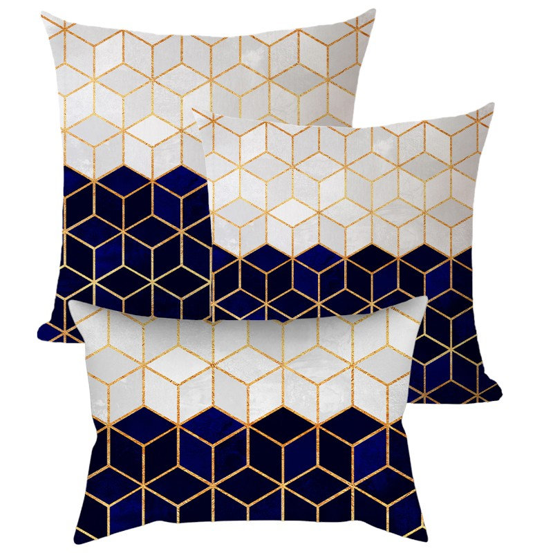 Ensemble de coussins décoratifs à double face (18 po x 18 po, 12 po x 20 po, 20 po x 20 po) avec insertions