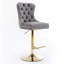 Ensemble de 2 tabourets de bar touffetés à hauteur ajustable avec base chromée-134005471-134005472-134005477