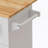 Kitchen Island Cart with 2 Door Cabinet and Three Drawers with Spice Rack, Towel Rack