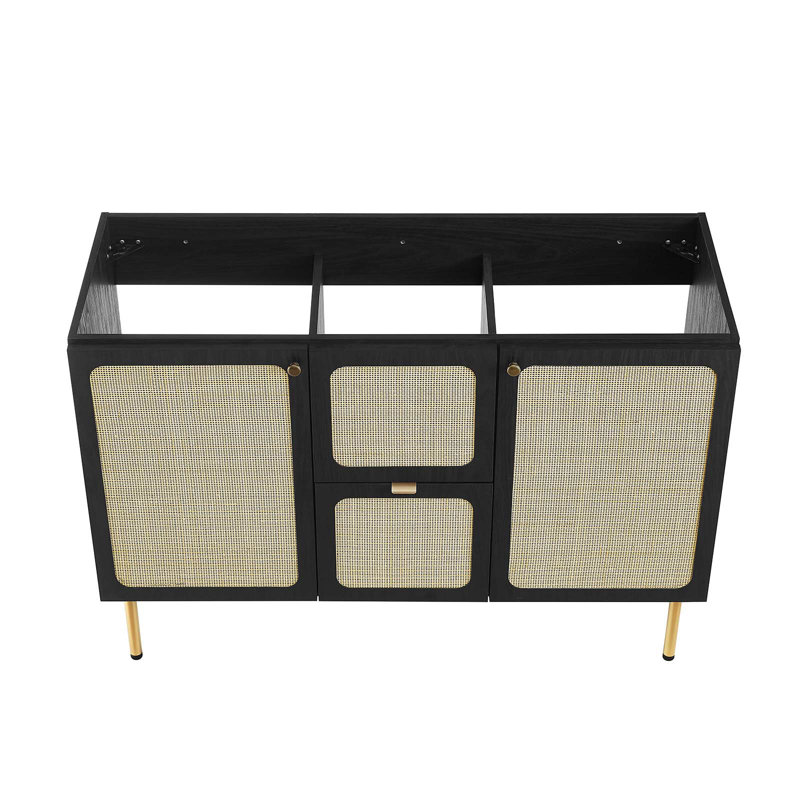Modway Chaucer 47 Single Bathroom Vanity Base Only, Black