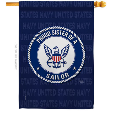 Double Sided 40'' H x 28'' W Polyester House Flag