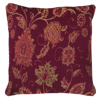 Zurich Feathers Floral Jacquard Feather Filled Cushion