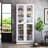 6-Tier Glass Door Display Case Curio Cabinet with Shelves