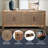 Wood Four Door Credenza