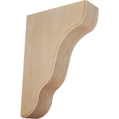 1 3/4"W x 5 1/4"D x 7 1/2"H Plymouth Wood Bracket, Maple (6-Pack)
