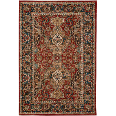 Spice Market Dhahar Plush Pile Stain/Fade Resistant Polyester Woven Ornamental Indoor Area Rug